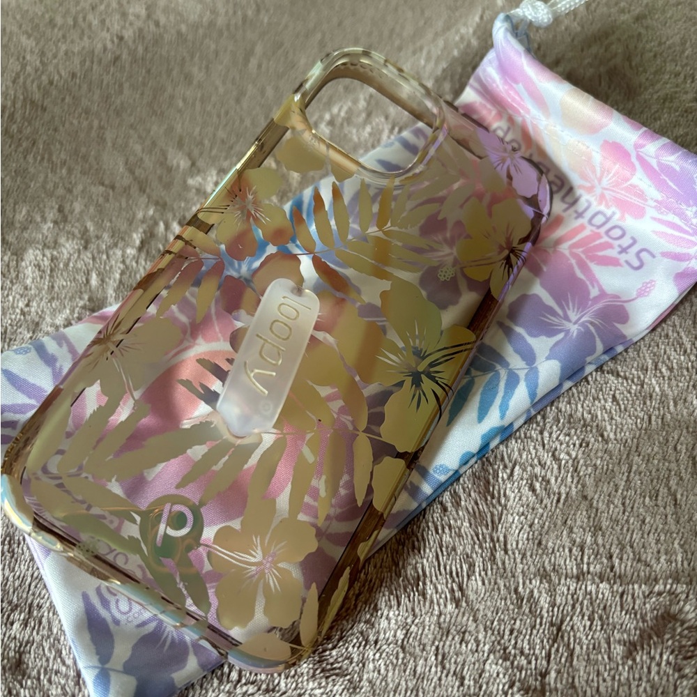 Loopy Case for iPhone 13- Clear Pearl Paradise